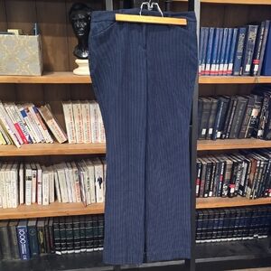 Express Women's Navy/Black Houndstooth Dress Pants, Size 8R